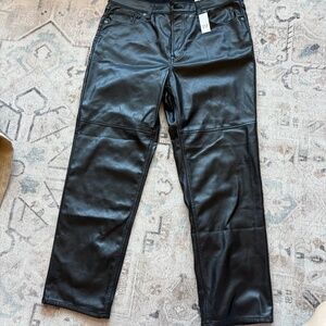 Stretch Faux Leather GAP pants